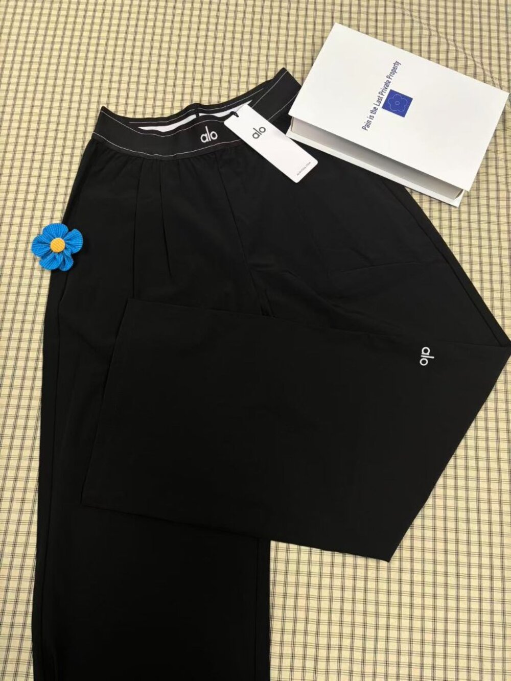 🎃Alo Yoga Suit Up Trouser Black (Regular 30" Inseam)✨Loose-fitting trousers